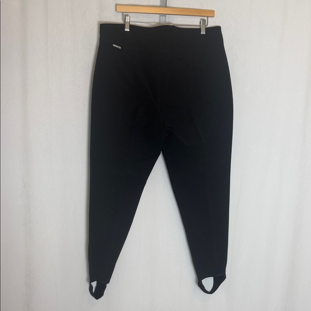 Obermeyer Women's Black Wool Blend Soft Shell Stirrup Pants Size 18 Vintage